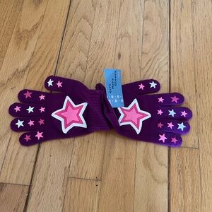 Kids' Starry Purple Mittens